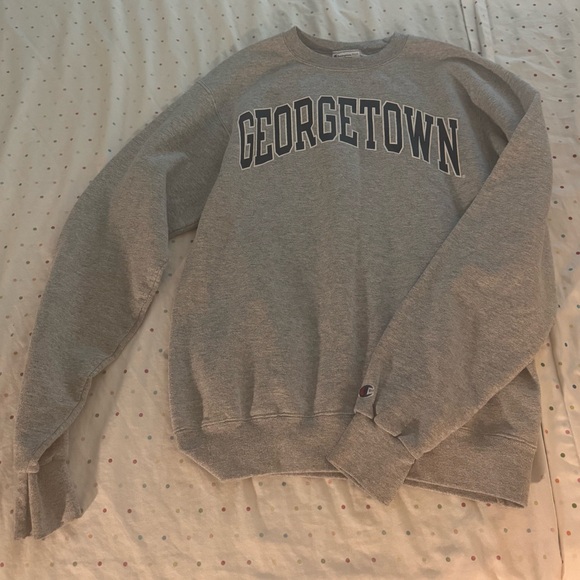 Champion Gray Georgetown Crewneck Sweater - Picture 1 of 2